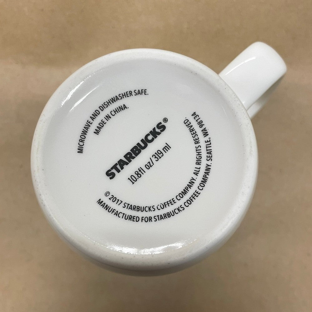 Starbucks White Small with Green Siren Mug-2017